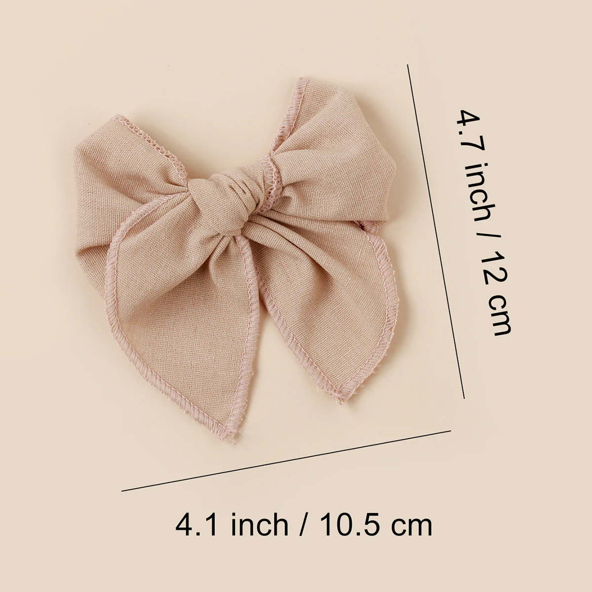 Pinzas para niñas decorativas con lazo mariposa y flequillo - imagen 5