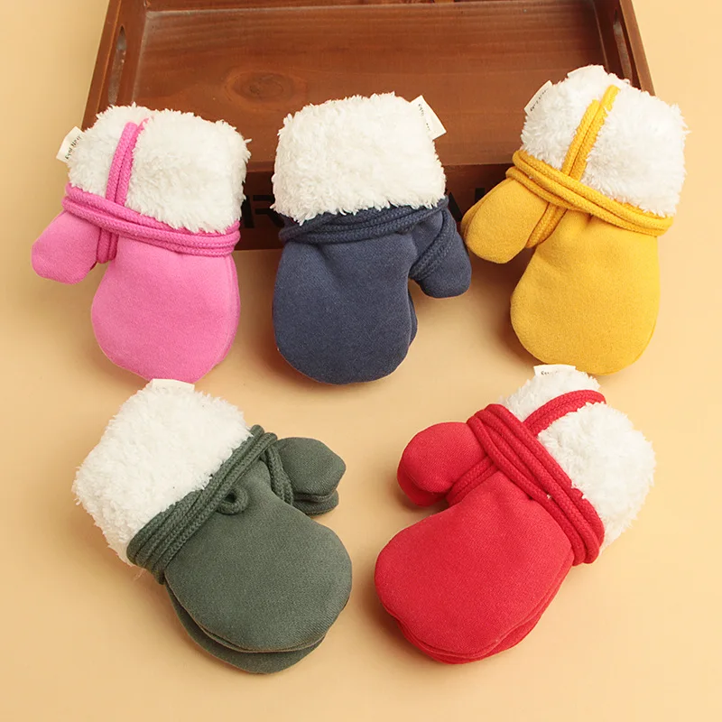 Guantes de esquí para niños de forro polar con protección muñeca - imagen 5