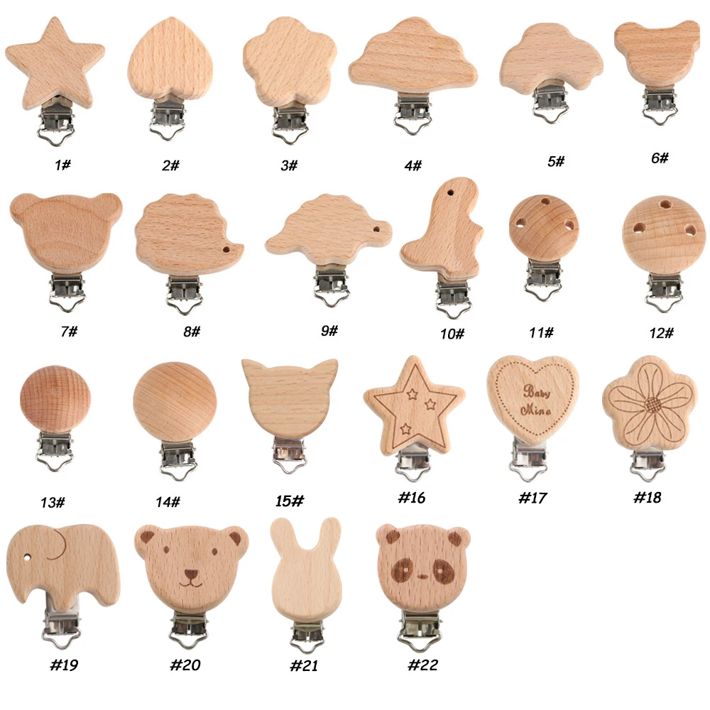 Pinzas de madera con formas de animales para manualidades infantiles - imagen 3