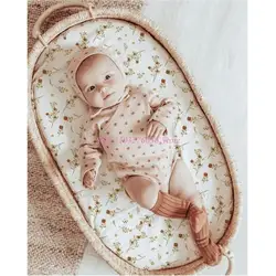 Sábana bajera ajustable estampada para cuna y cesta