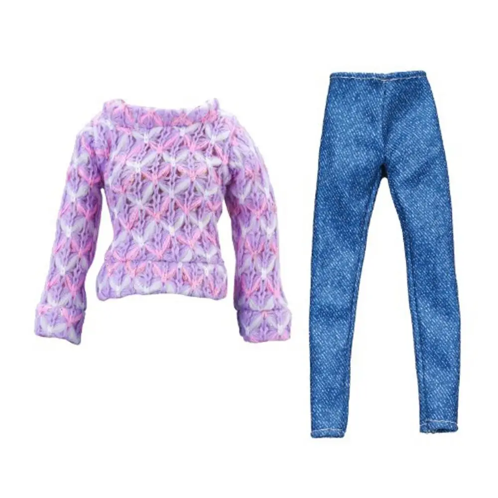 Conjunto ropa muñeca 1/6 camiseta chaqueta pantalones