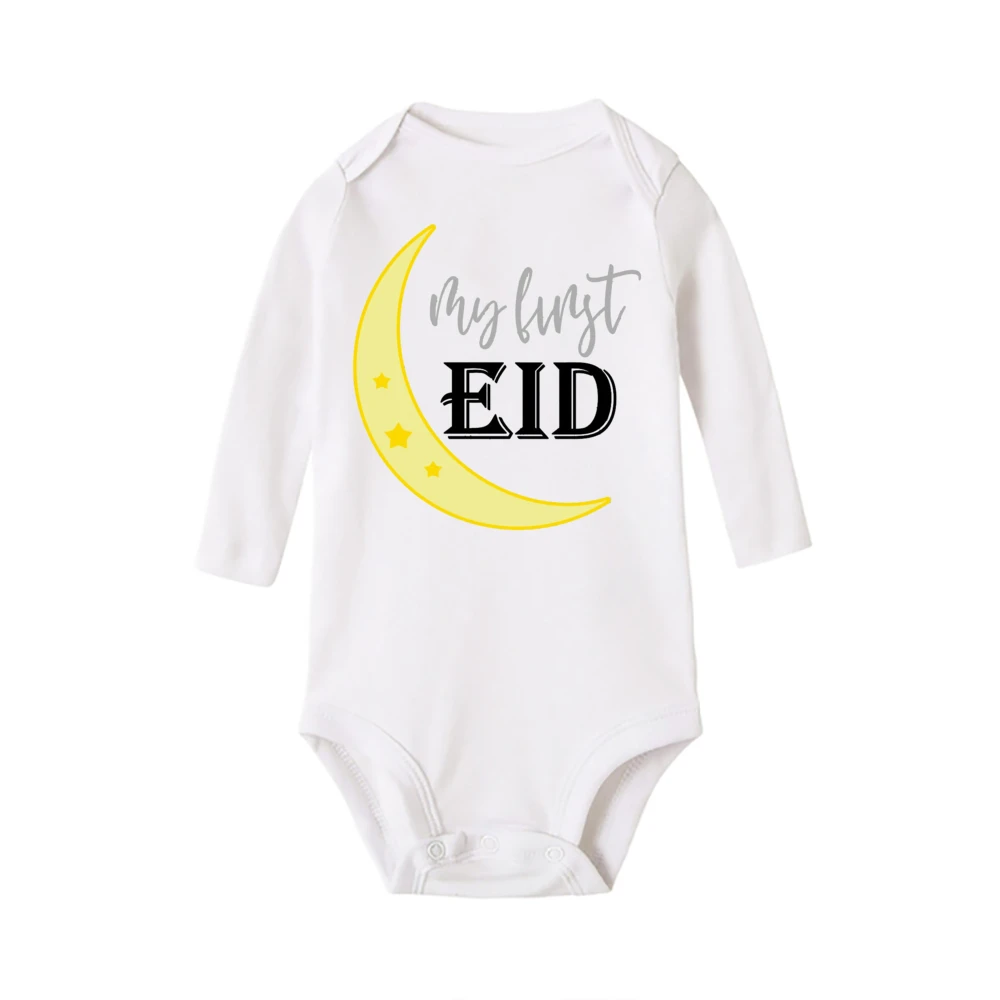 Body de Ramadán para bebé de manga corta – Fiesta islámica unisex - imagen 2