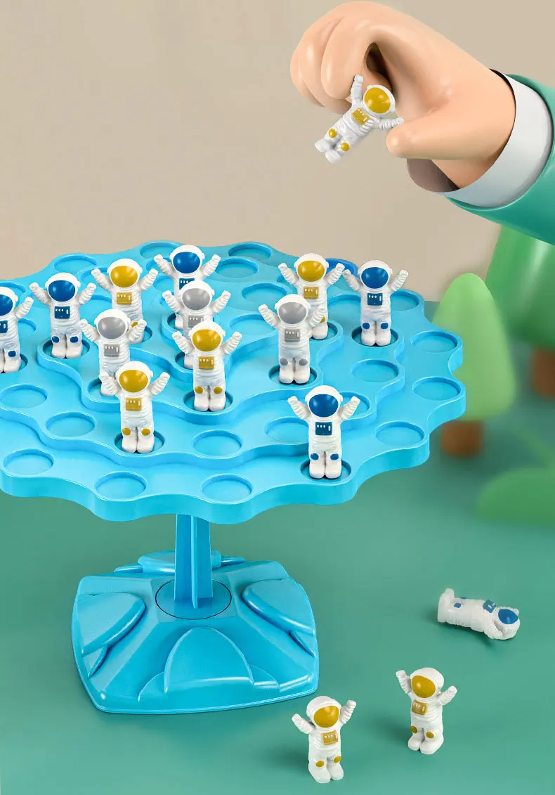 Detalle del diseño tipo árbol y piezas del juego