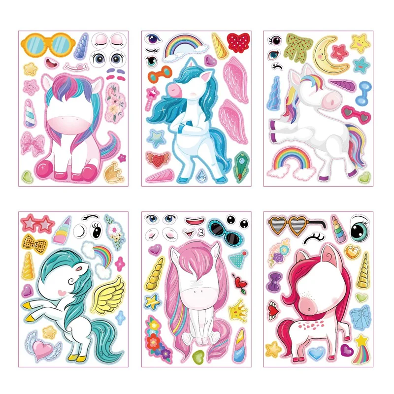 Pegatinas unicornio – hoja 5