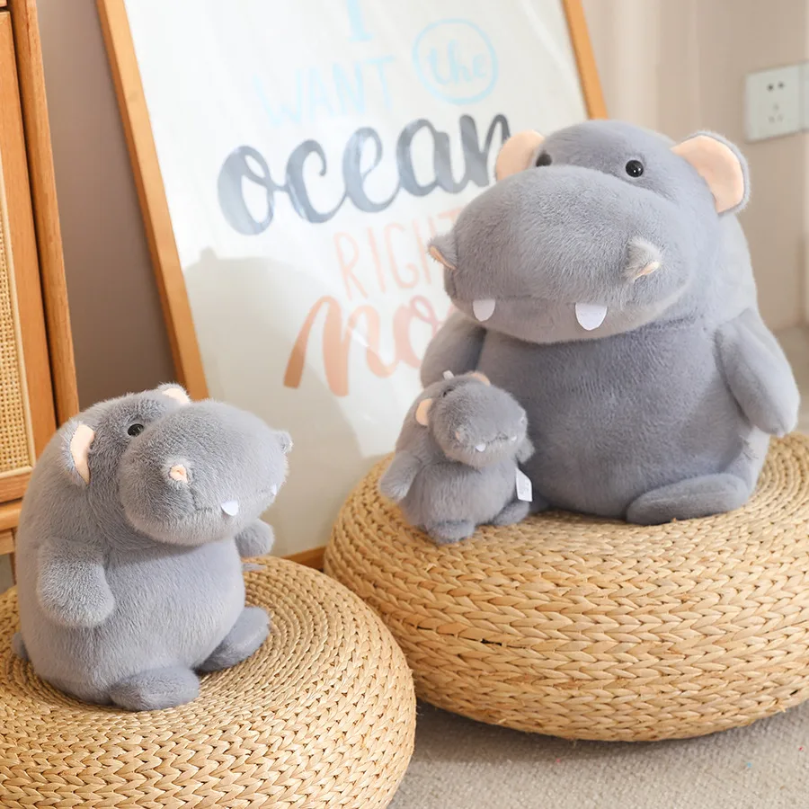 Peluche hipopótamo esponjoso suave para bebés y niños - imagen 4