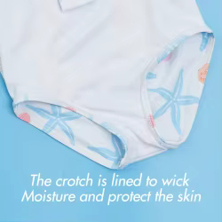 Bañador una pieza HappyFlute protección solar UPF50+ manga larga para niña
