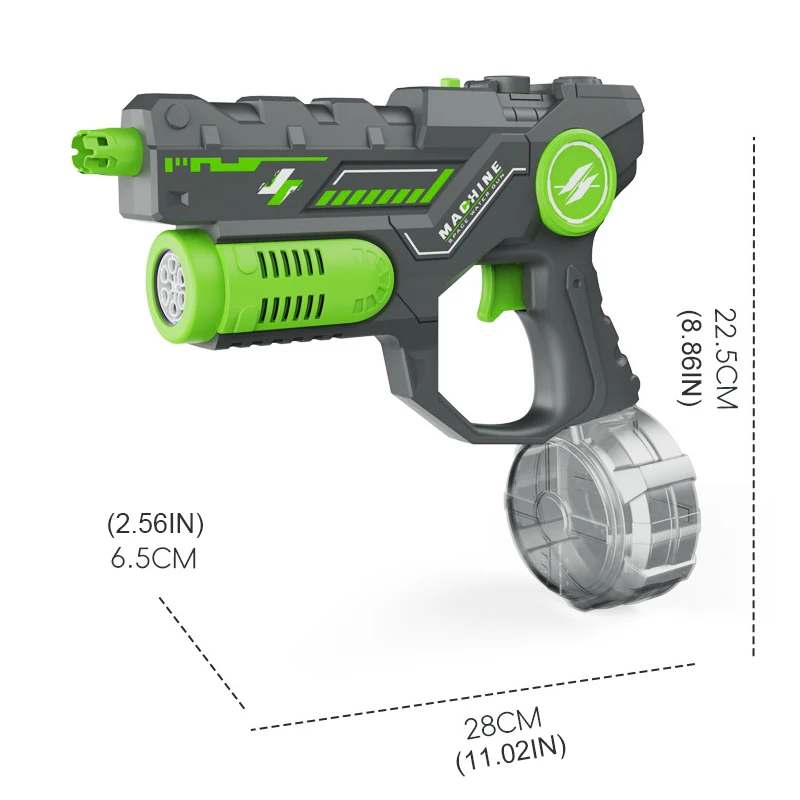 Pistola de agua eléctrica con burbujas y multidisparo para exterior - imagen 5