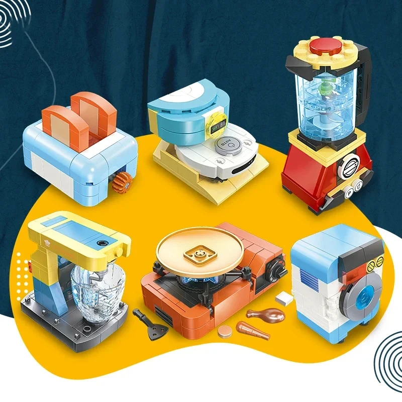 Bloques educativos de mini electrodomésticos para niñas – Creativo - imagen 4