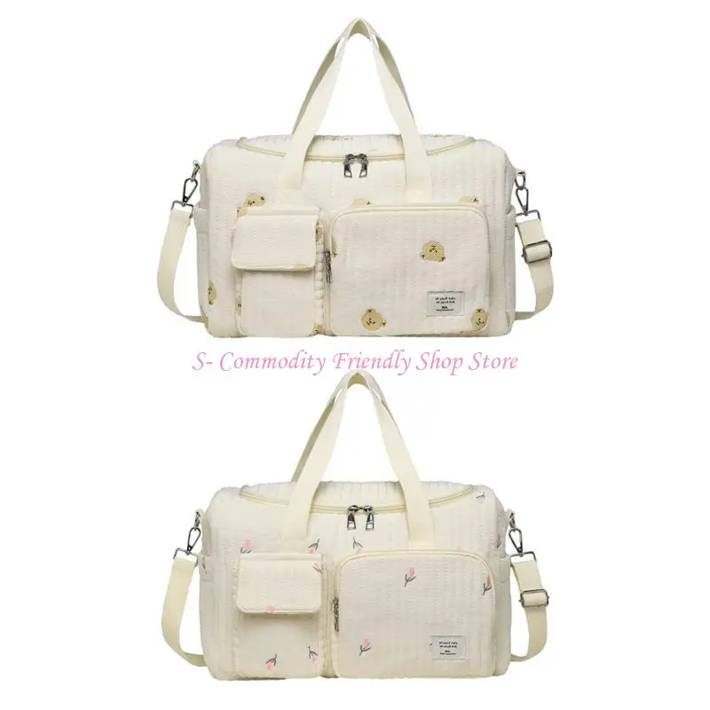 Bolso para pañales gran capacidad con bordado de mamá - imagen 5