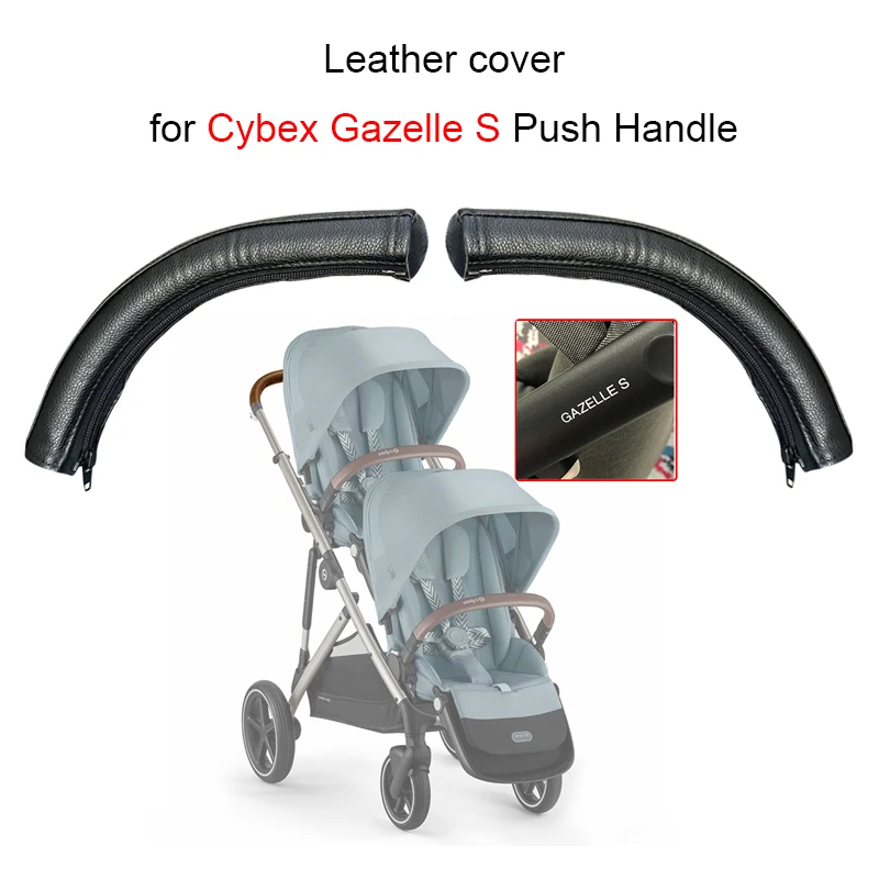 Funda para carrito Cybex Gazelle S de cuero PU para mango protector - imagen 2