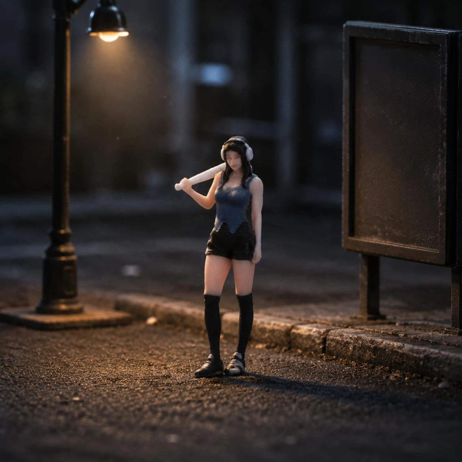Figura coleccionable de chica estilo urbano realista y detallada - imagen 5