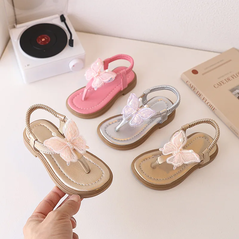 Sandalias de princesa para niña con suela suave antideslizante - imagen 5