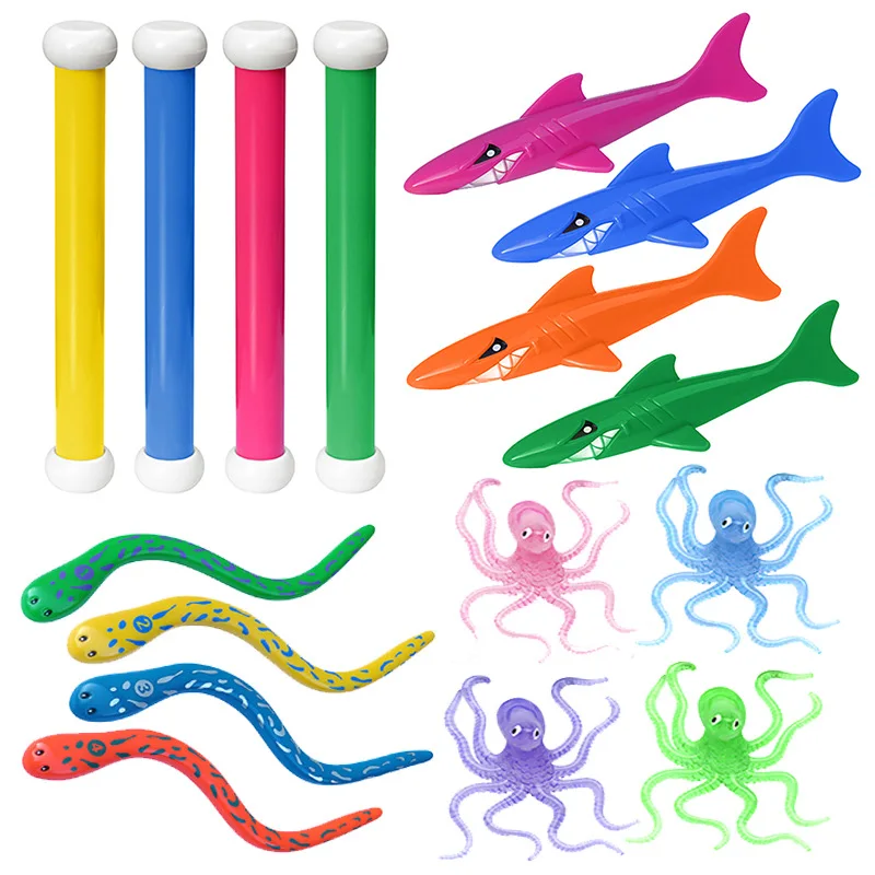 Juguetes de buceo multicolor para piscina con accesorios - imagen 3