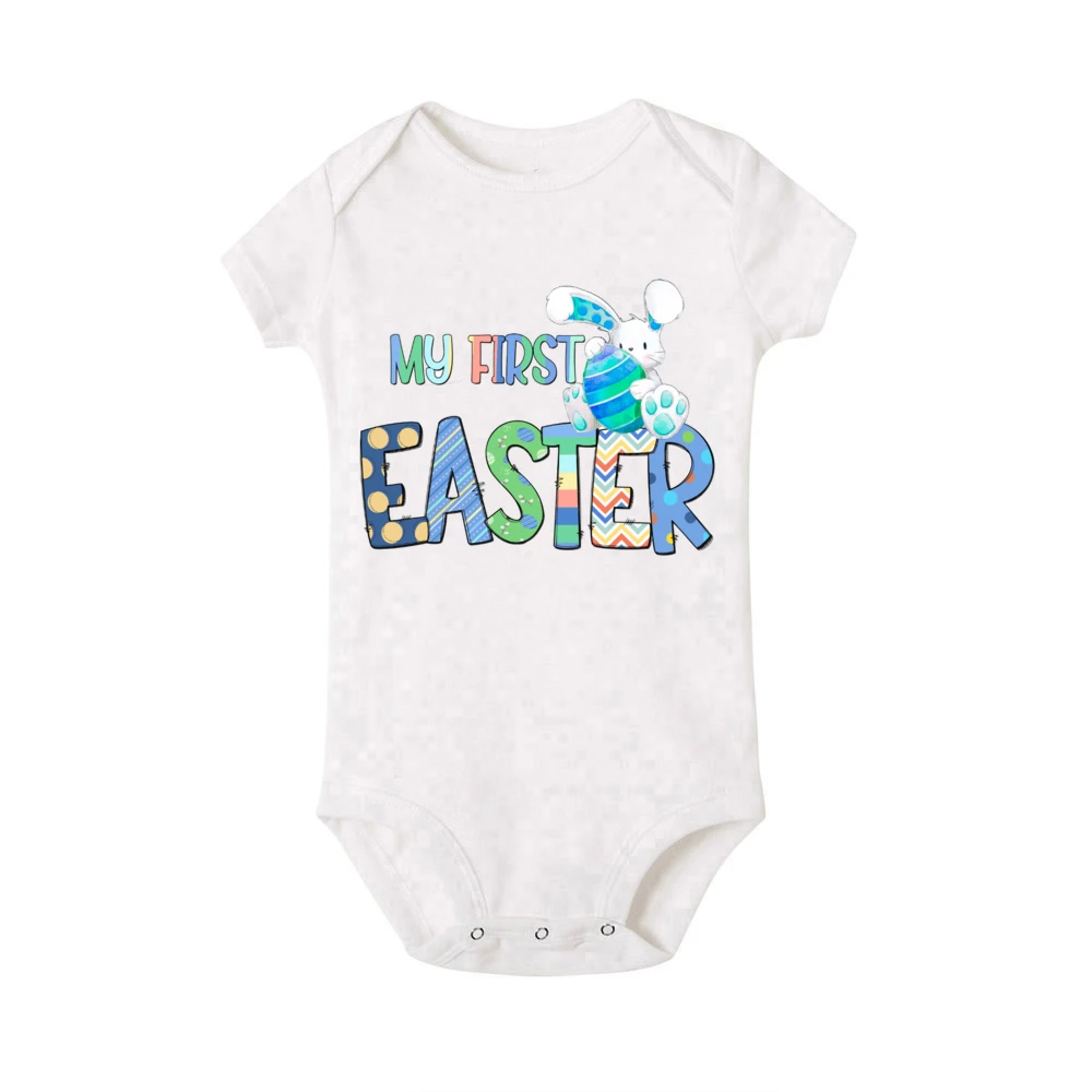 Mameluco de Pascua para bebé con estampado de conejito - imagen 4