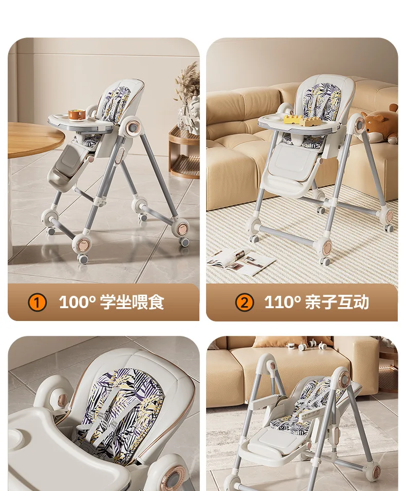 Silla reclinable en diferentes posiciones