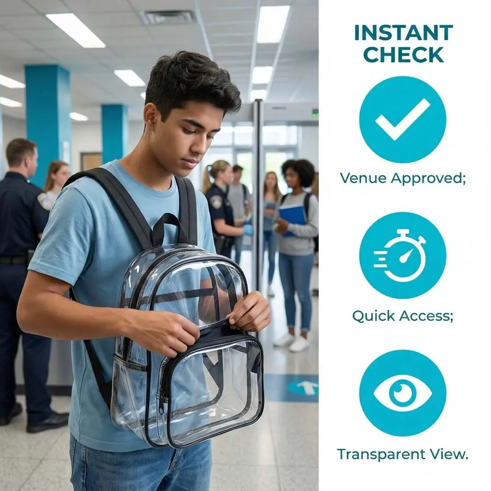 Interior visible para revisar el contenido con facilidad