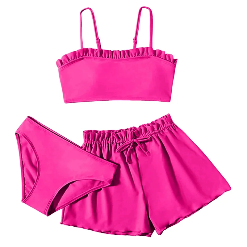 Volantes en bikini infantil