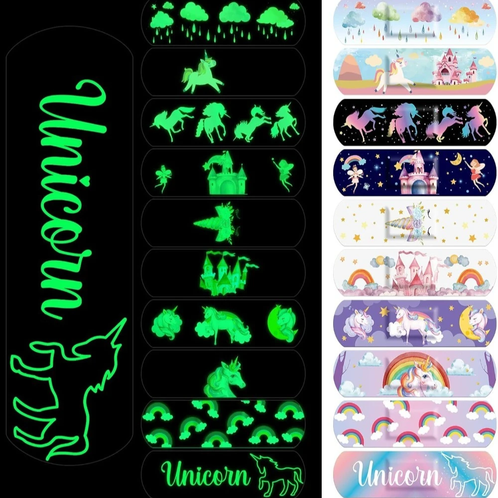 Tiritas luminosas infantiles con diseños de dinosaurios y estrellas - imagen 3