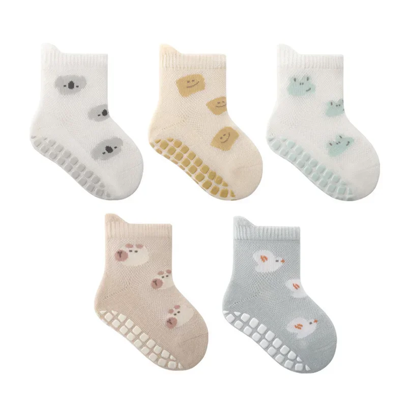 Calcetines antideslizantes con suela de agarre para niños y niñas