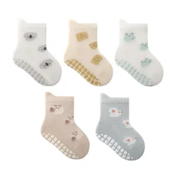 Calcetines antideslizantes con suela de agarre para niños y niñas