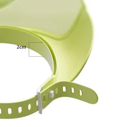 Gorro de baño bebé translúcido con visión para ojos y orejas