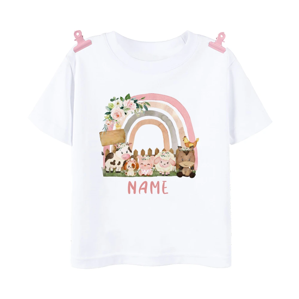Camiseta infantil colorida para niños