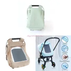 Toldo parasol para silla de coche bebé con ventana antiviento transpirable
