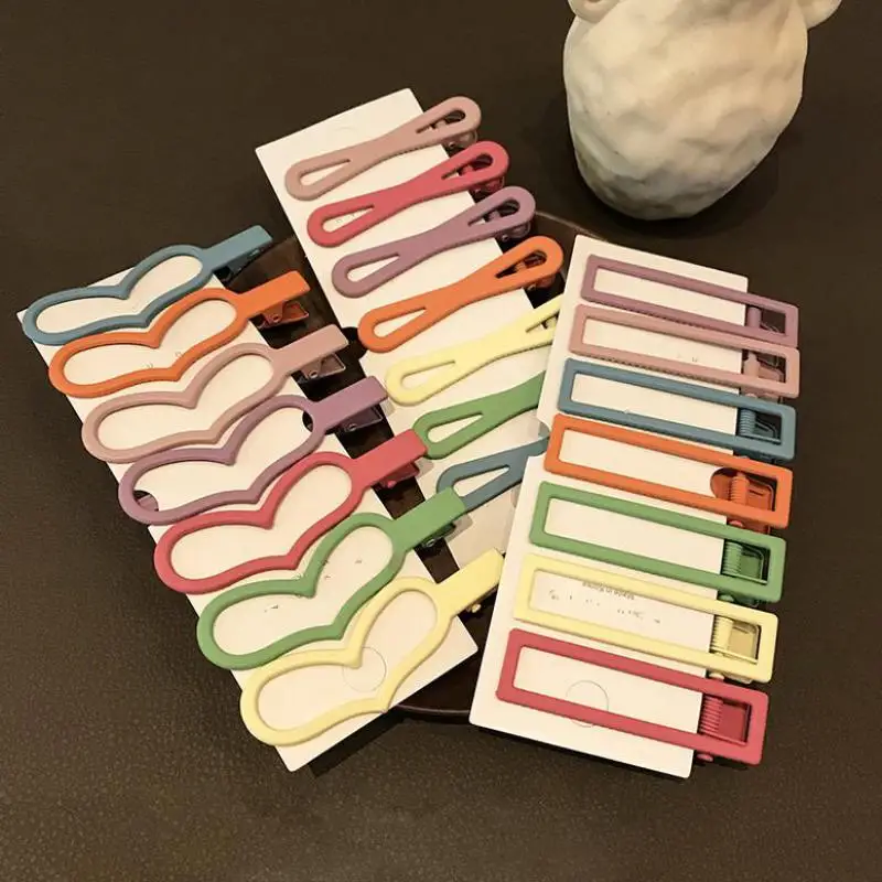 Pinzas geométricas para el pelo de niñas y bebés con acabado suave - imagen 4