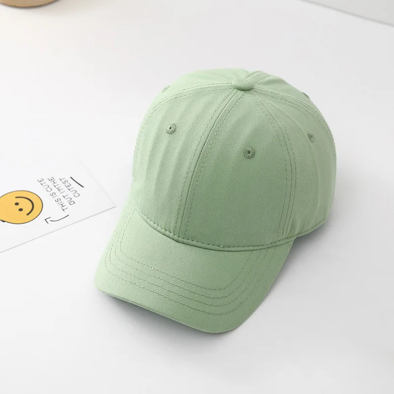 Gorra béisbol Snapback algodón liso para niños y niñas – Unisex - imagen 3