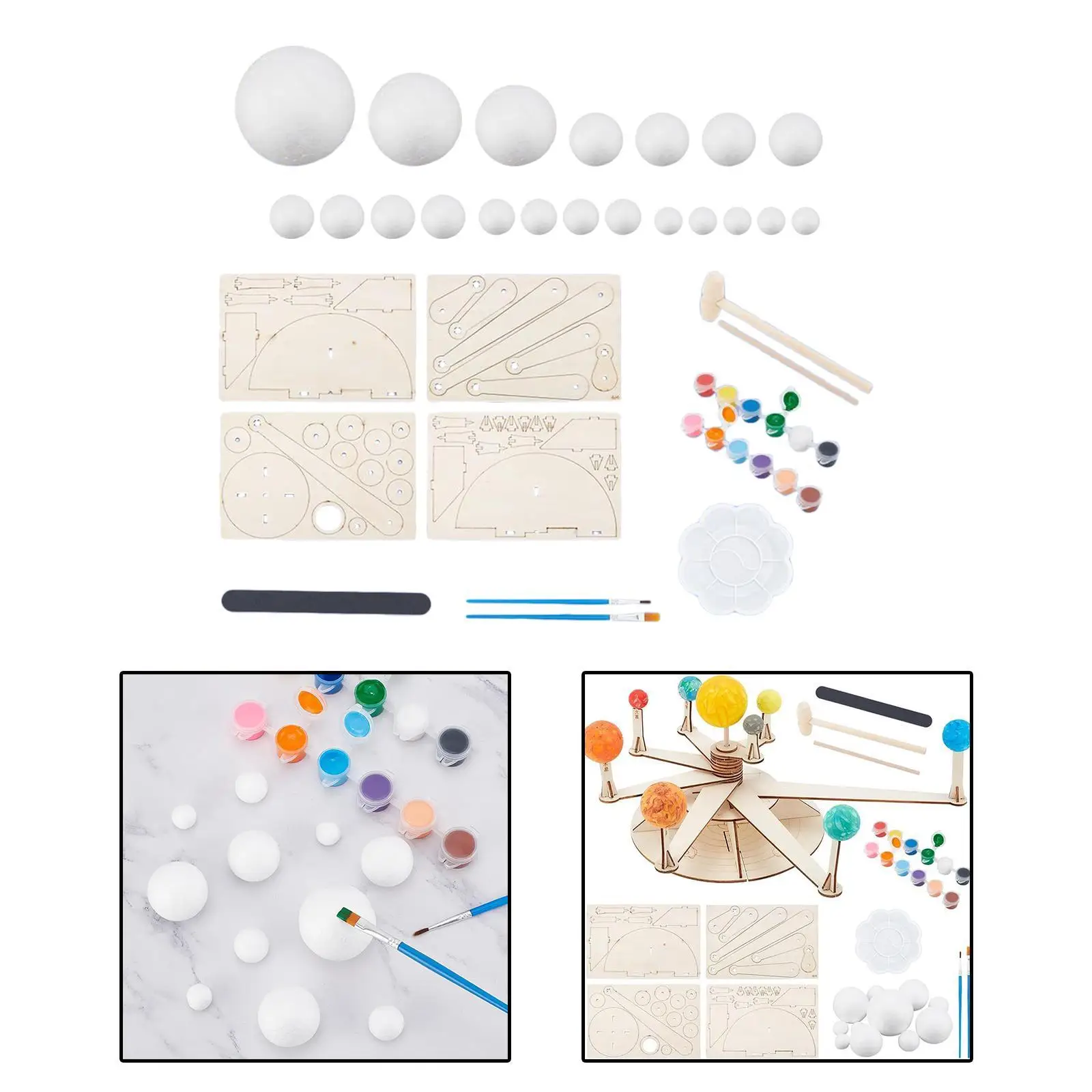 Kit del sistema solar DIY con modelos de planetas para niños - imagen 4