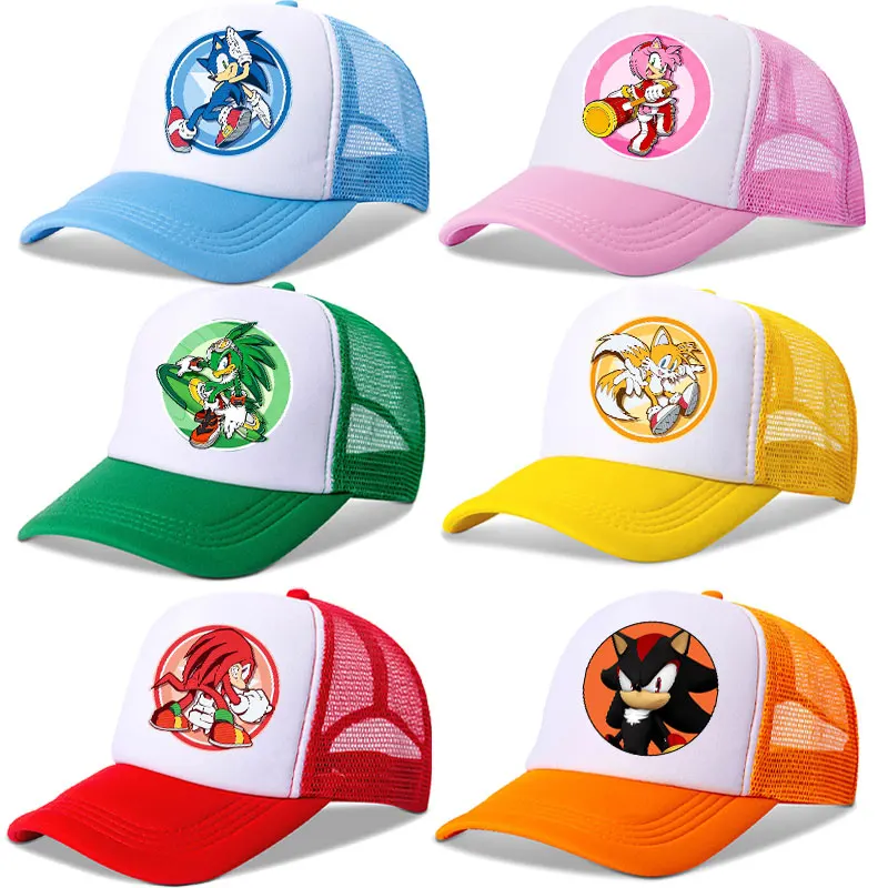 Gorra de béisbol Sonics infantil con diseño anime y visera - imagen 5