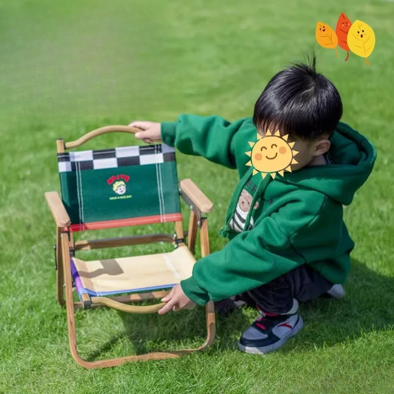 Silla de camping infantil resistente – Aluminio y tejido Oxford