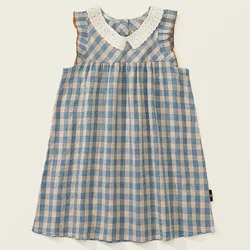 Vestido a cuadros sin mangas para bebé niña – Boutique princesa