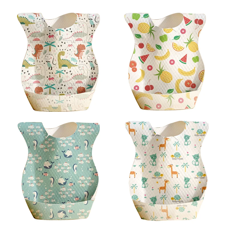 Baberos desechables impermeables para bebé – paños de eructar - imagen 5