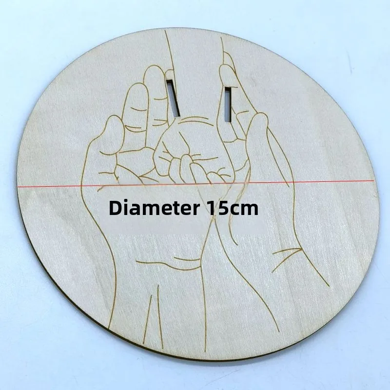 Pulsera de exhibición con logotipo de madera