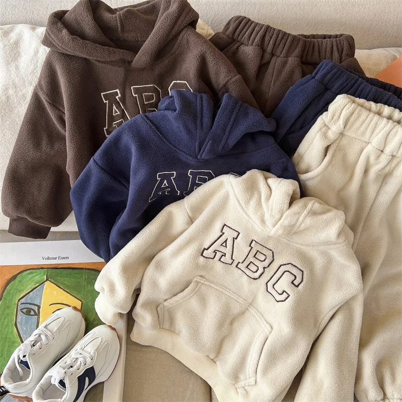 Traje acolchado grueso para niños otoño e invierno de ocio unisex - imagen 4