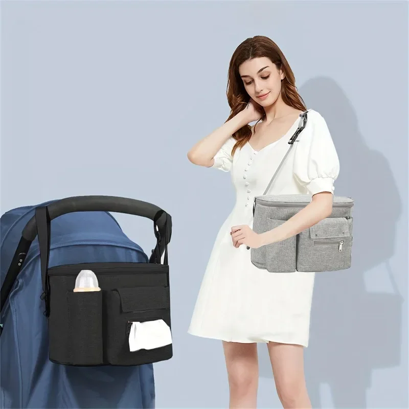 Bolso Maternal Cruzado para Carrito Bebé – Amplio y Resistente - imagen 2
