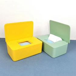 Caja dispensadora de toallitas húmedas de plástico para el hogar
