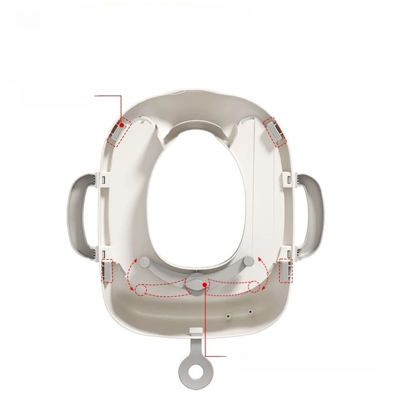 Asiento de orinal acolchado con funda elevadora para baño infantil - imagen 5