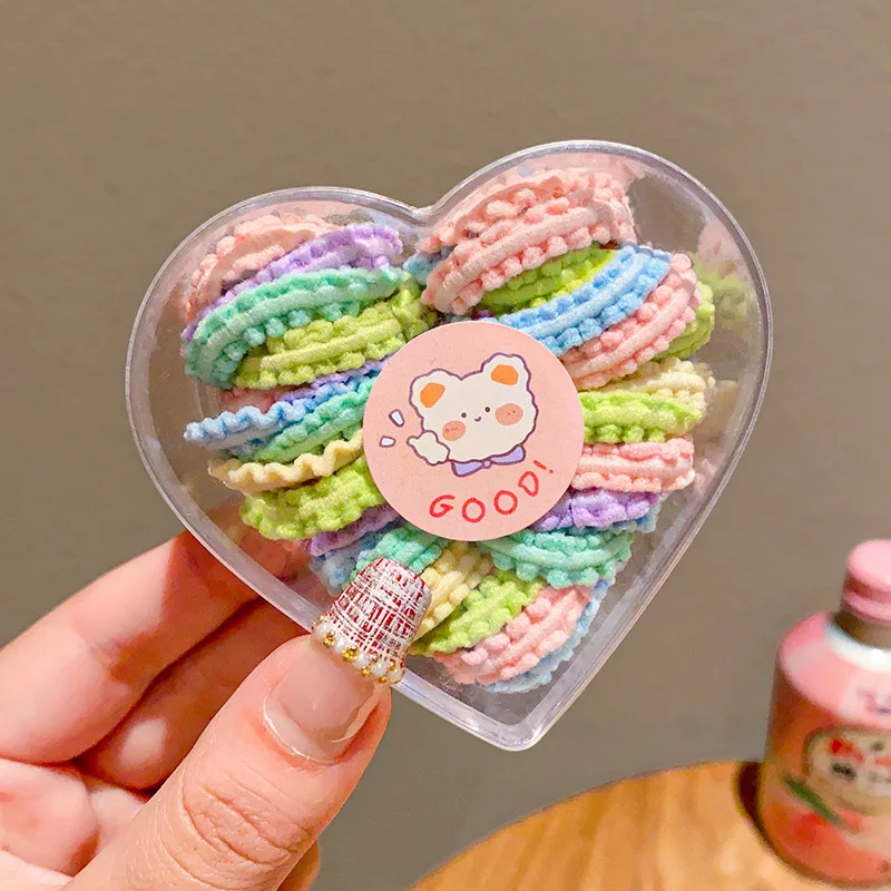 Elásticos para el pelo infantiles con lazos de encaje suave - imagen 2