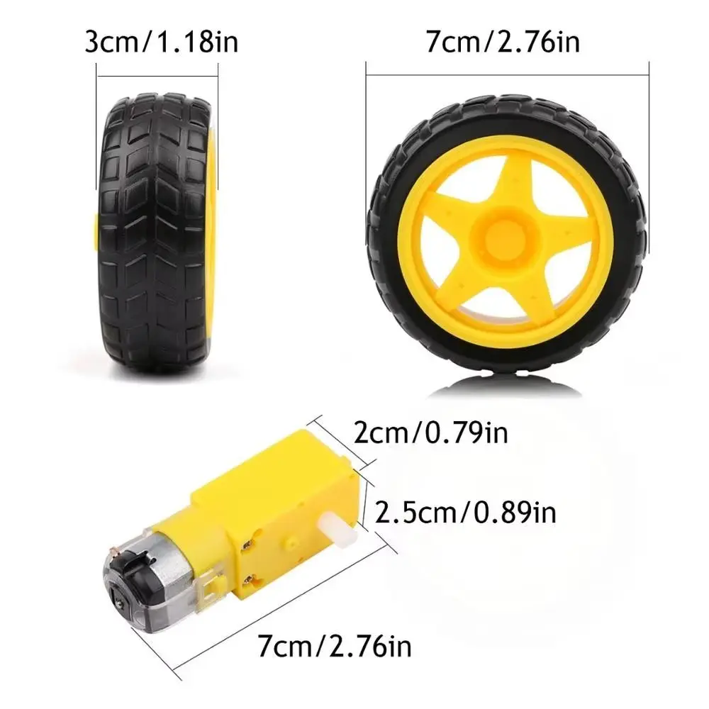 Motor TT con rueda de plástico