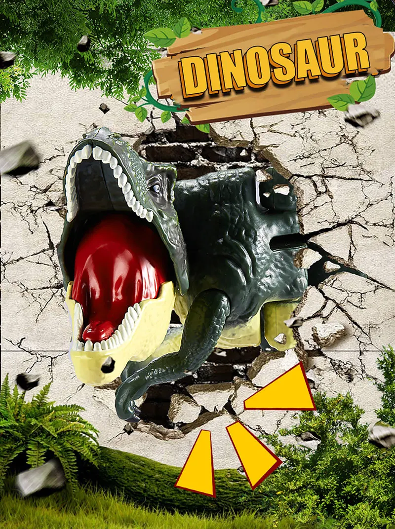 Dinosaurio Zazaza Press en vista frontal mostrando su diseño verde y articulaciones