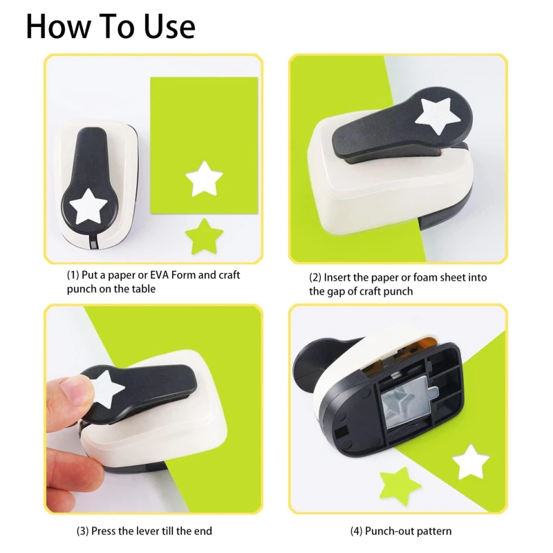 Perforadora de papel para scrapbooking con relieve para manualidades