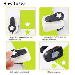 Perforadora de papel para scrapbooking con relieve para manualidades