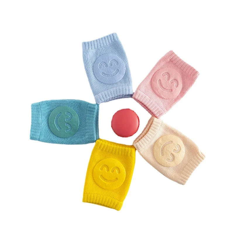 Rodilleras antideslizantes para gatear con diseño de sonrisa tierno - imagen 5