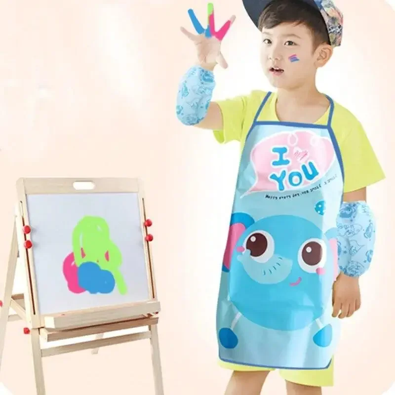 Delantal infantil impermeable con manga para cocina y repostería - imagen 5