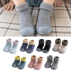 Calcetines antideslizantes de felpa para bebé de otoño e invierno