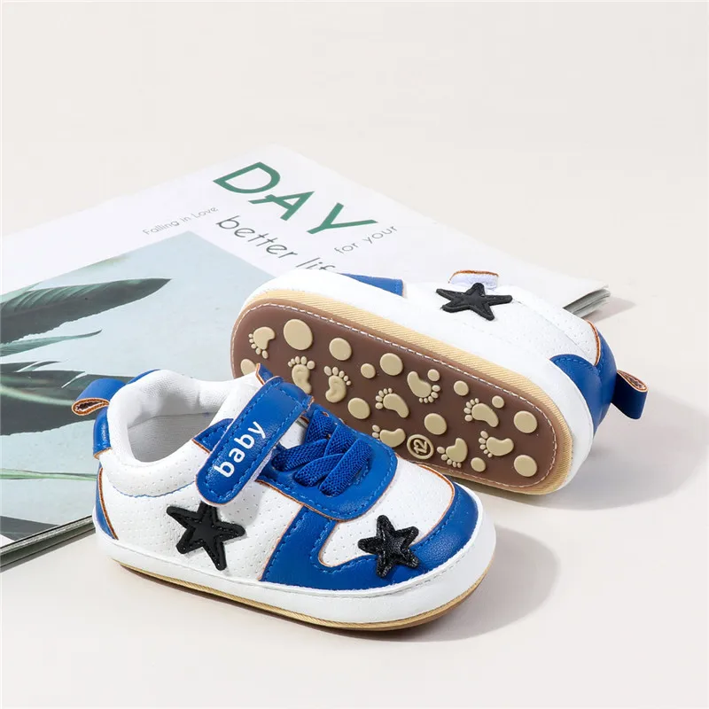 Zapatillas de primeros pasos antideslizantes de cuero PU - imagen 3