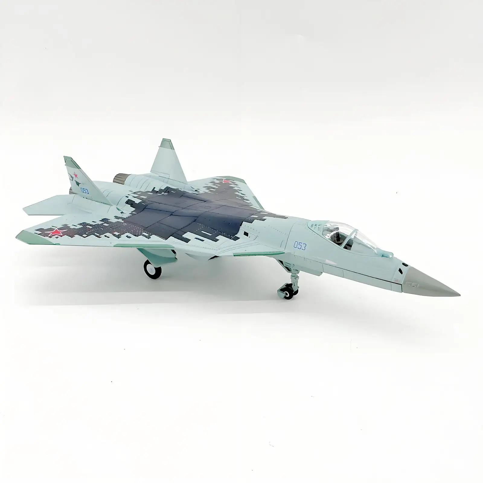 Avión de combate de aleación fundida a presión con soporte exhibición