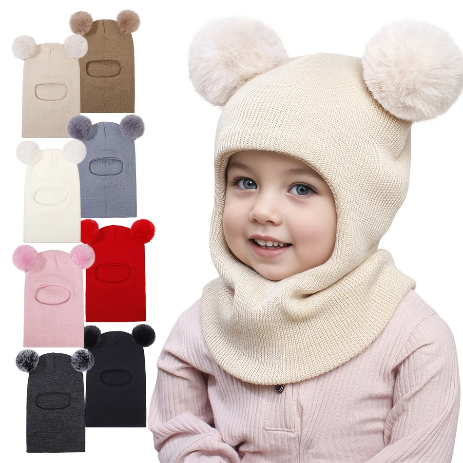 Jersey de punto cálido para bebé unisex con gorro y orejeras - imagen 2